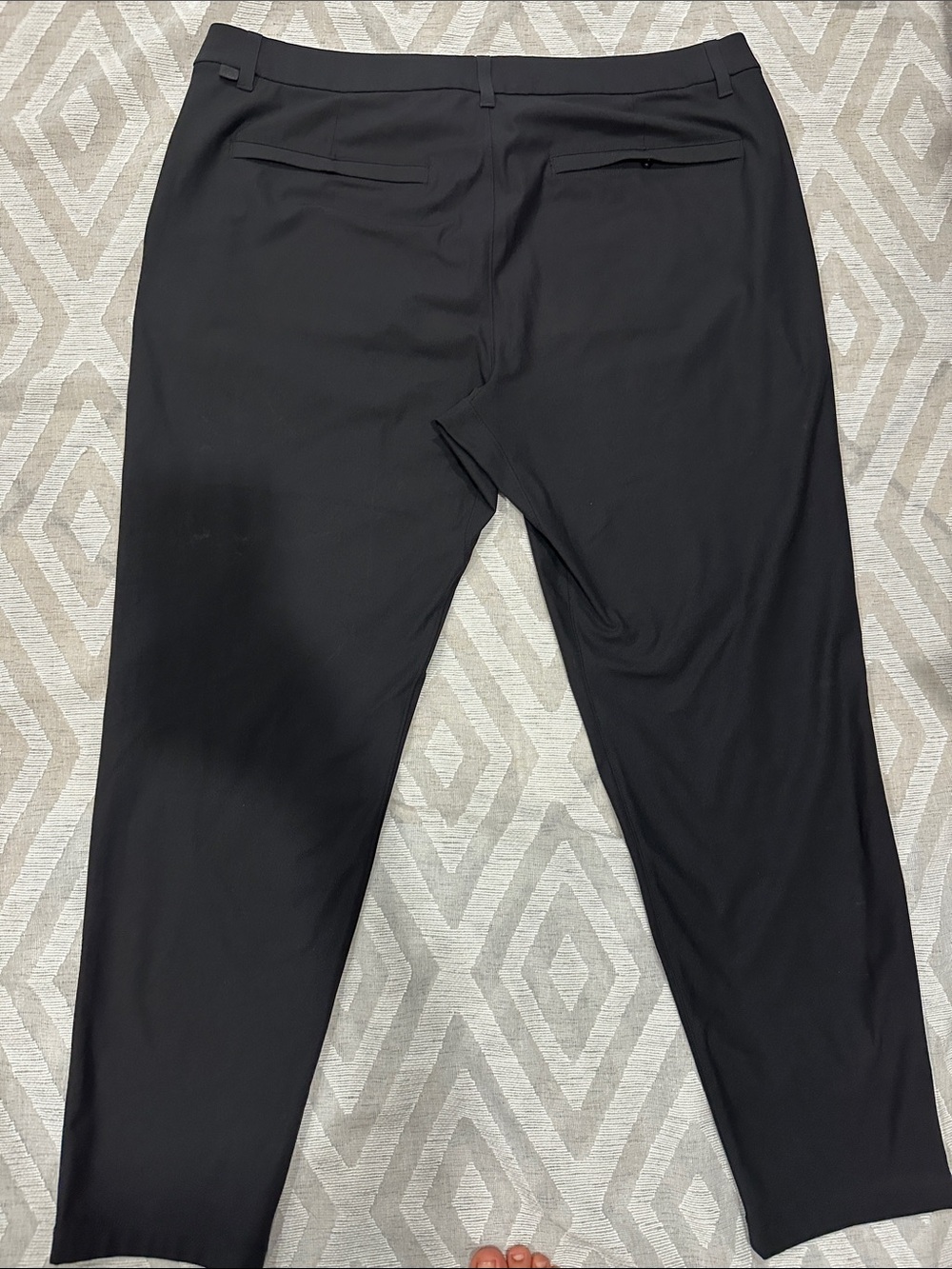 lululemon athletica Men's Black Dress Pants - Slim Tailored Style